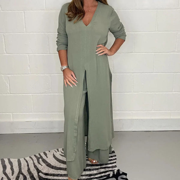 Autumn™ | Women's Long Top and Pants Set