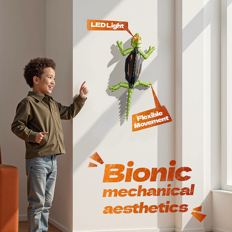 Adora Wall Crawler Gecko - LED RC Toy - 🎮 Easy to Control, Fun for Everyone!🦎