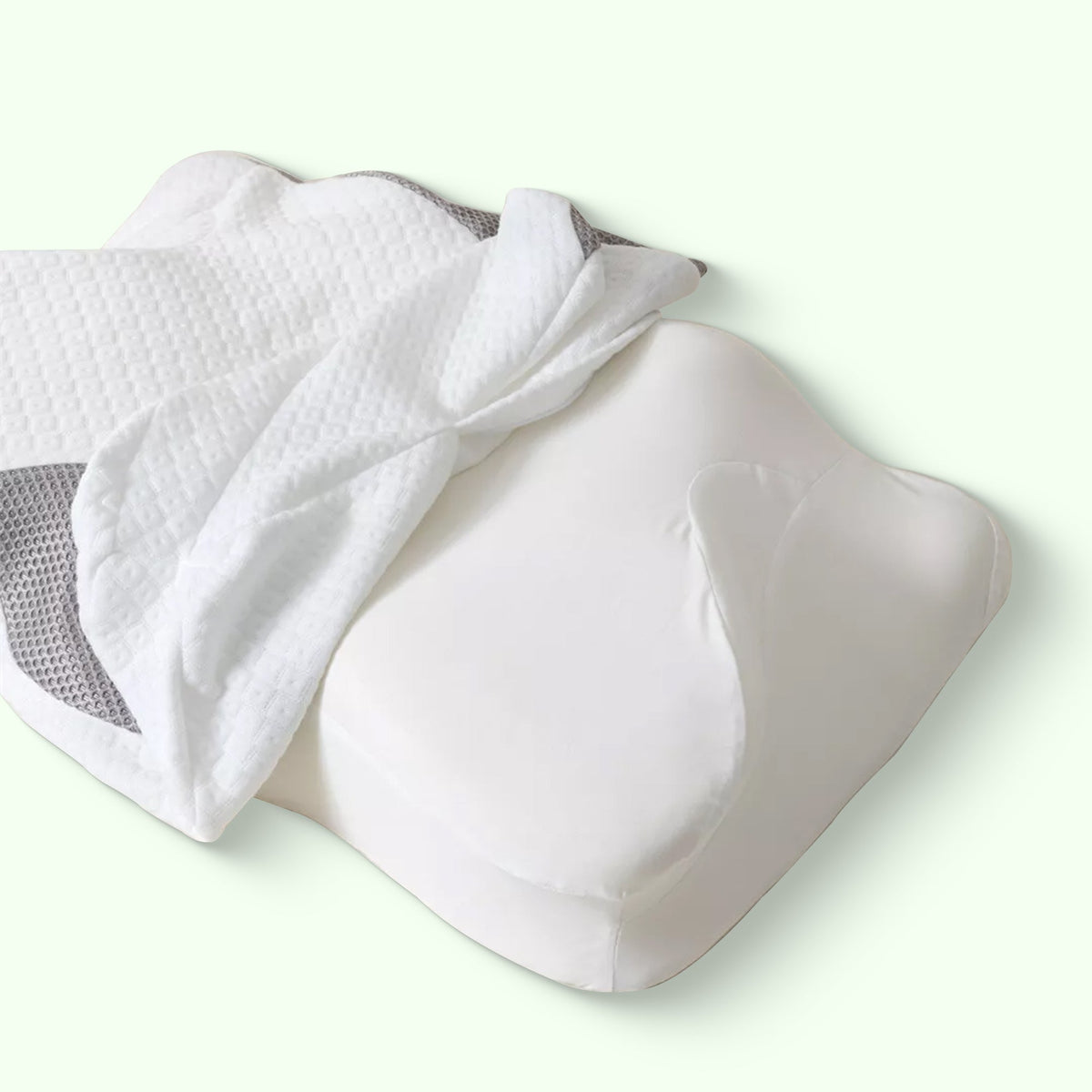 Ergonomic Butterfly Pillow – Memory Foam with Armrests for Side & Back Sleepers
