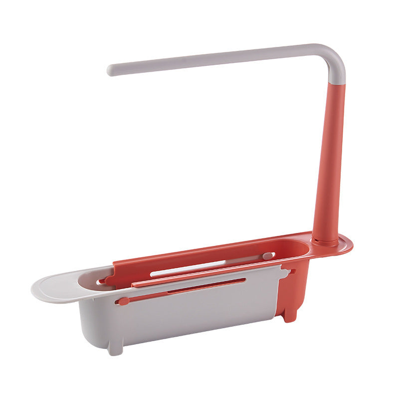 Telescopic shelf for washbasins
