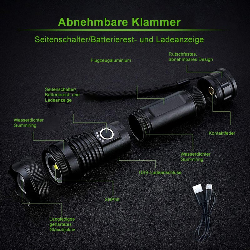 NightVision Pro™ | 🔦 Military-grade waterproof LED flashlight