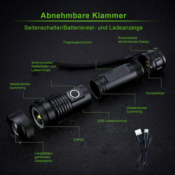 NightVision Pro™ | 🔦 Military-grade waterproof LED flashlight