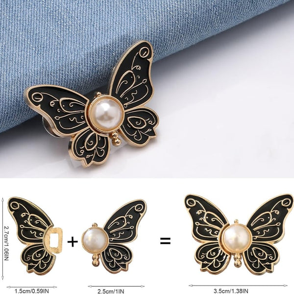 GlimmerWing – Stylish Detachable Butterfly Clips Set
