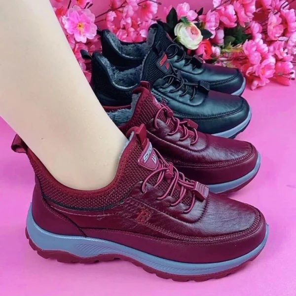 Mia™ | Cozy 100% Cowhide Leather Shoes with Thick Sole for Ultimate Warmth and Comfort