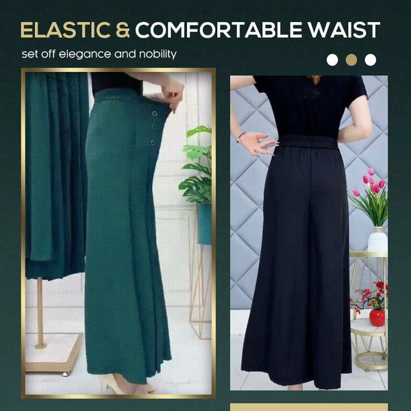 Elyseé™ Wide-Leg Pleated Trousers