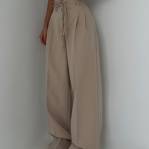 CELEST - WIDE LEG HIGH-RISE PANTS