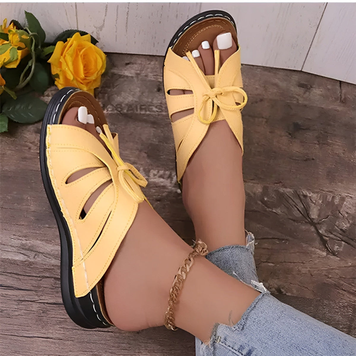 Retro Sandals for Women – Comfortable Orthopedic Shoes for Summer