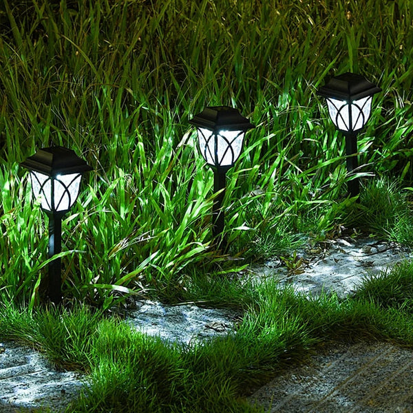Solar-powered garden lamp