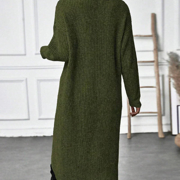 Emma | Luxurious Knit Dress with Slit for Women
