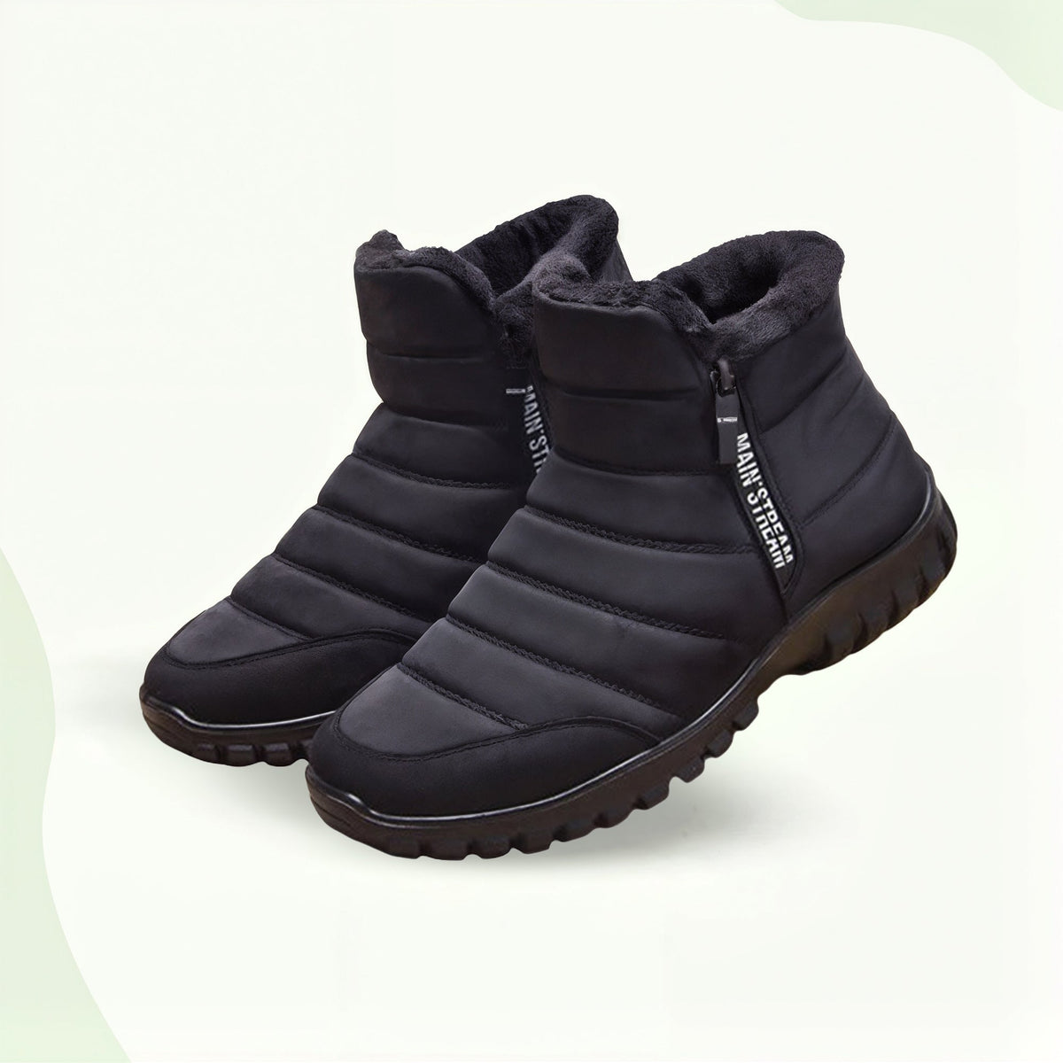 Thick Warm Cotton Zipper Shoes with Thick insole to keep your feet Warm & Comfortable