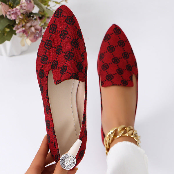 RoseaWalk™ – Elegant Canvas Loafers with Lace for Women