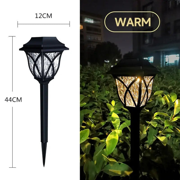 Solar-powered garden lamp