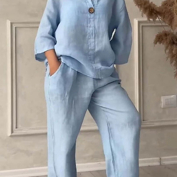 Alexa™ Linen two-piece set
