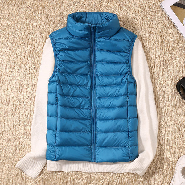 Charlotte – New Waterproof Vest with White Duck Down