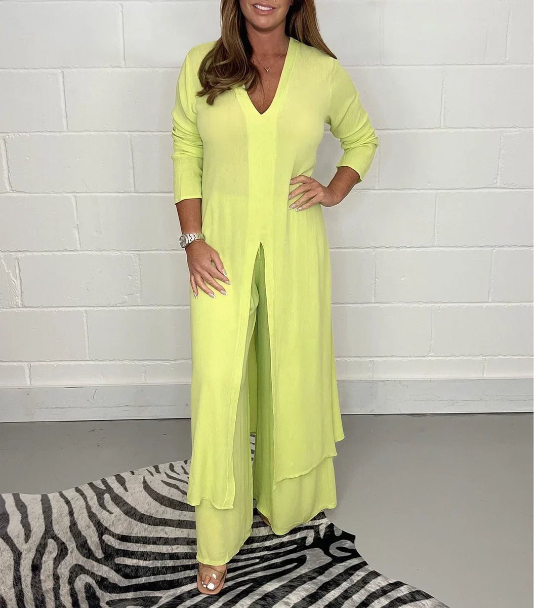 Autumn™ | Women's Long Top and Pants Set