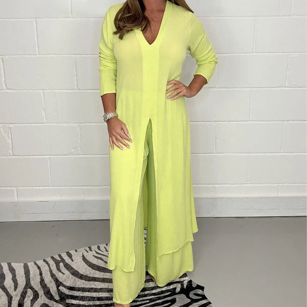 Autumn™ | Women's Long Top and Pants Set