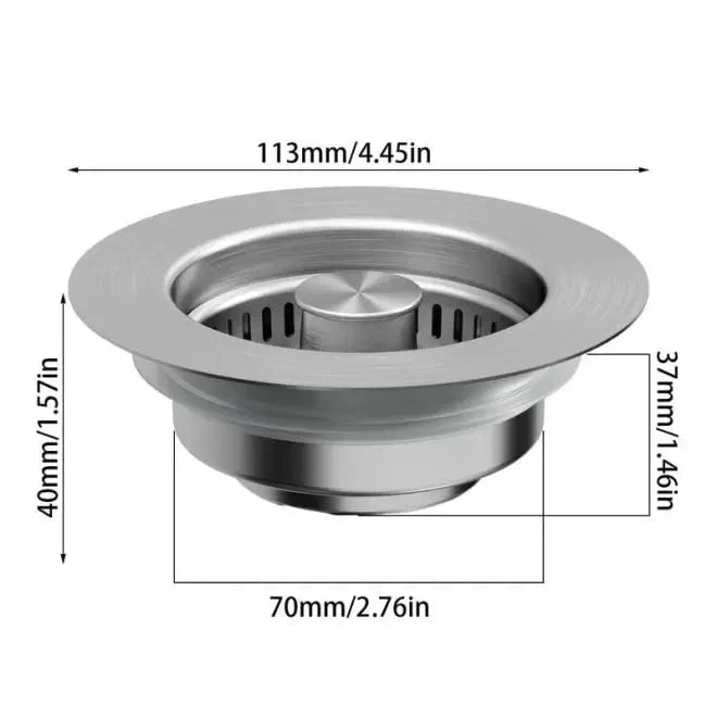 3 in 1 Kitchen Sink Drain Strainer