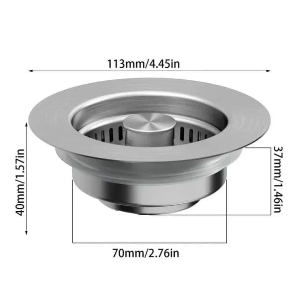 3 in 1 Kitchen Sink Drain Strainer