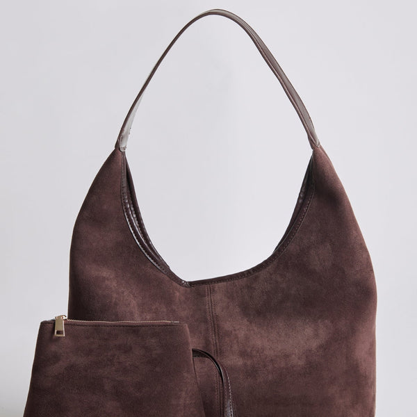 Suede Daily Leather Tote