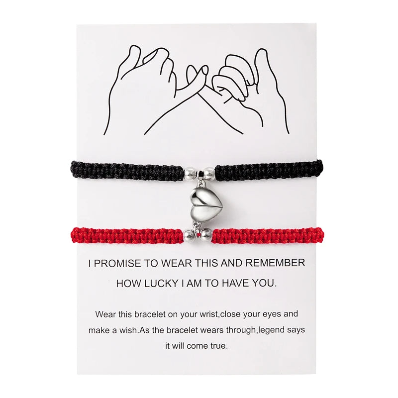 Magnetic Heart Bracelet – Adjustable Friendship Jewelry