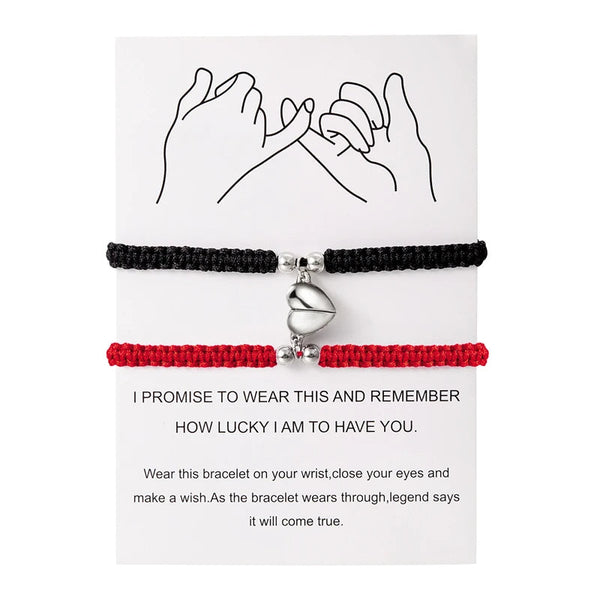 Magnetic Heart Bracelet – Adjustable Friendship Jewelry