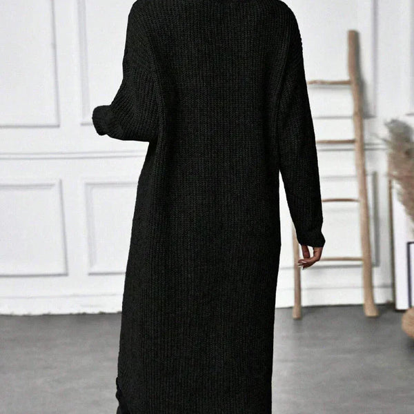 Emma | Luxurious Knit Dress with Slit for Women