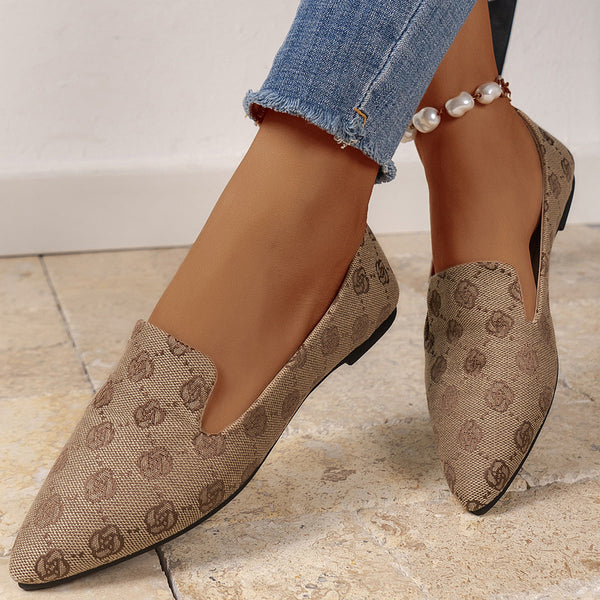 RoseaWalk™ – Elegant Canvas Loafers with Lace for Women