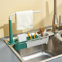 Telescopic shelf for washbasins