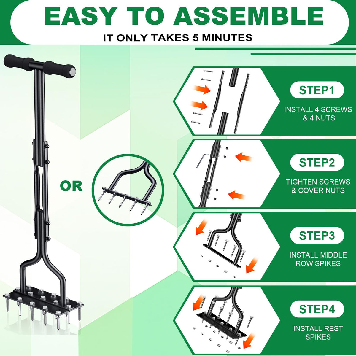 LawnMate™ Dual-Action Lawn Aerator