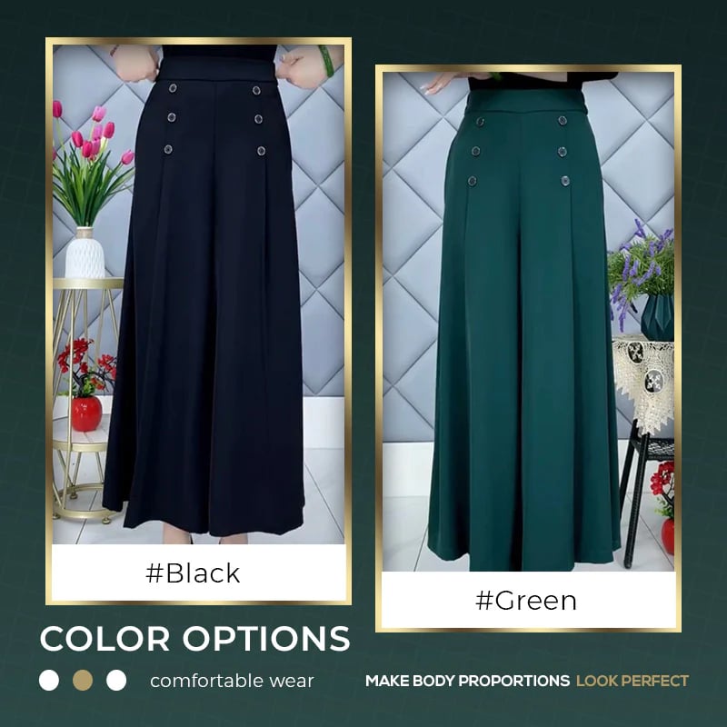 Elyseé™ Wide-Leg Pleated Trousers