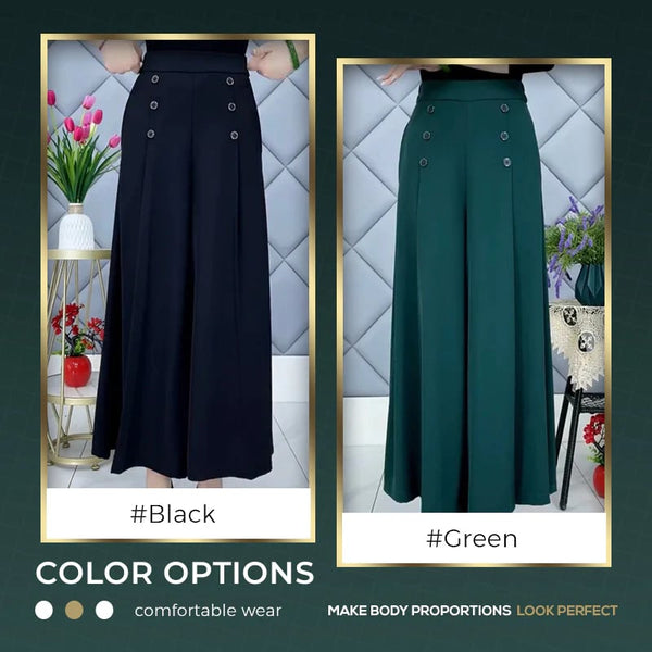 Elyseé™ Wide-Leg Pleated Trousers