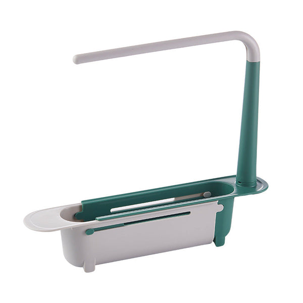Telescopic shelf for washbasins