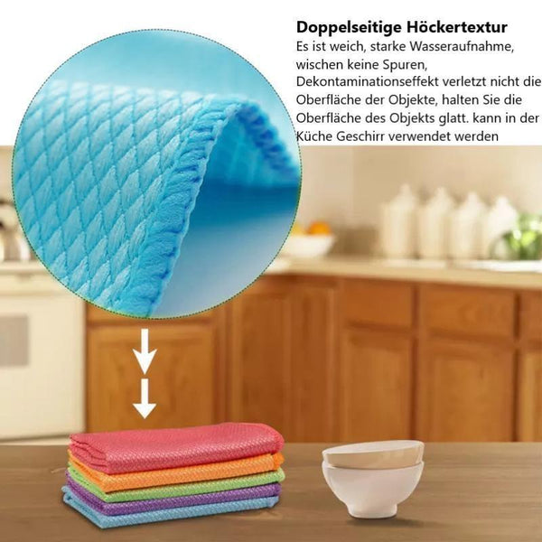FishClean™ - The Streak-Free Microfiber Cloths! ✨