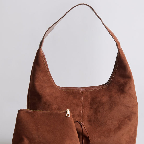 Suede Daily Leather Tote