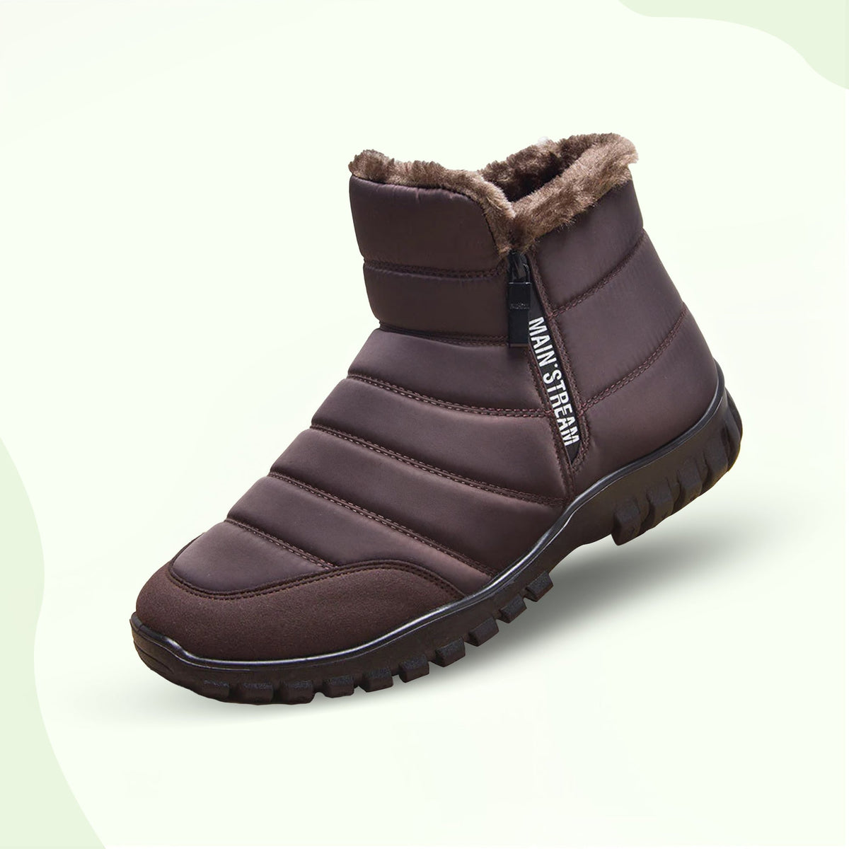 Thick Warm Cotton Zipper Shoes with Thick insole to keep your feet Warm & Comfortable