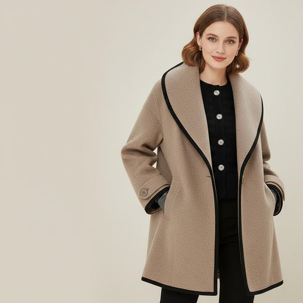 Vina | Women's Winter Coat | Double-Breasted & Elegant | Warm Wool Blend