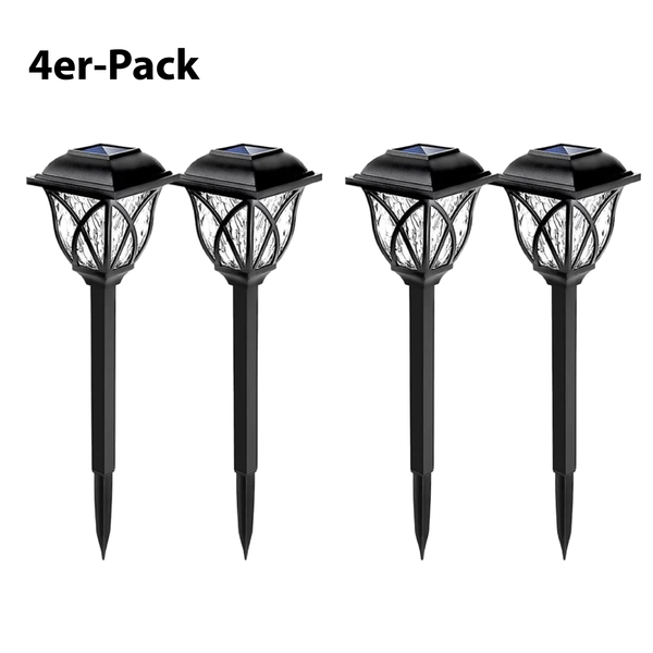 Solar-powered garden lamp