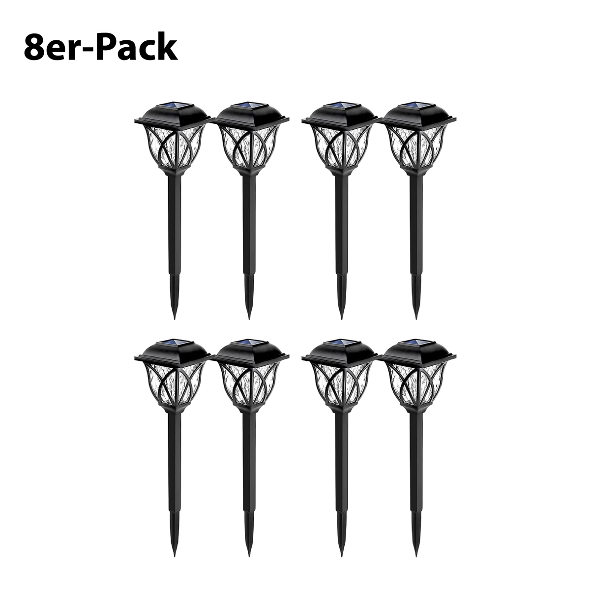 Solar-powered garden lamp