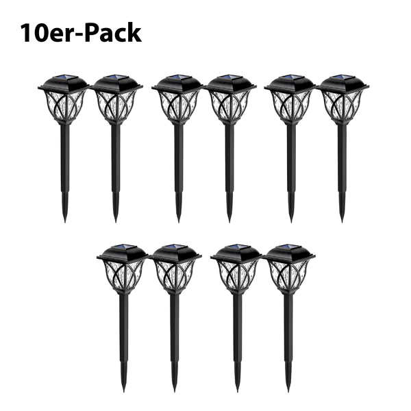 Solar-powered garden lamp