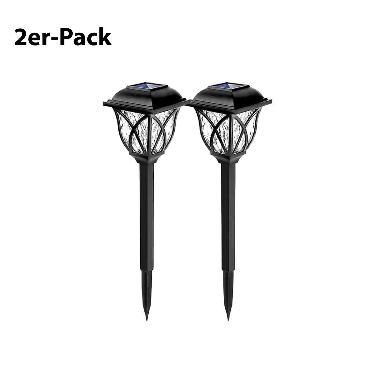 Solar-powered garden lamp