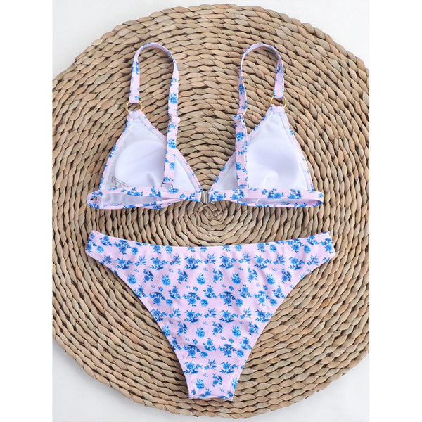 Split Printed Swimwear