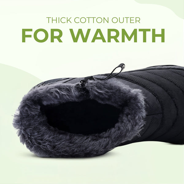 Thick Warm Cotton Zipper Shoes with Thick insole to keep your feet Warm & Comfortable