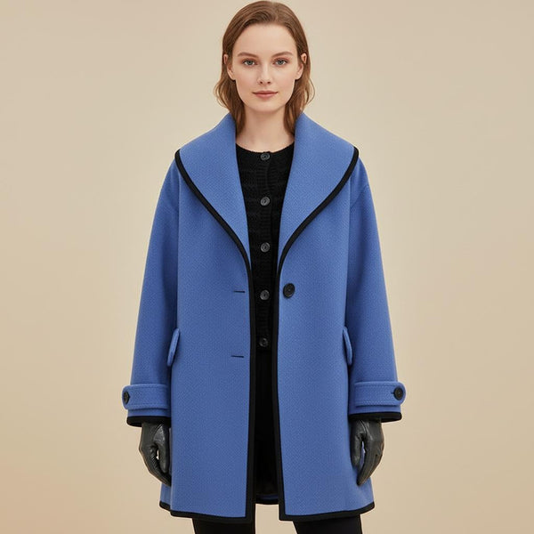Vina | Women's Winter Coat | Double-Breasted & Elegant | Warm Wool Blend