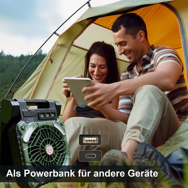 SunFan™ Solar Camping Companion