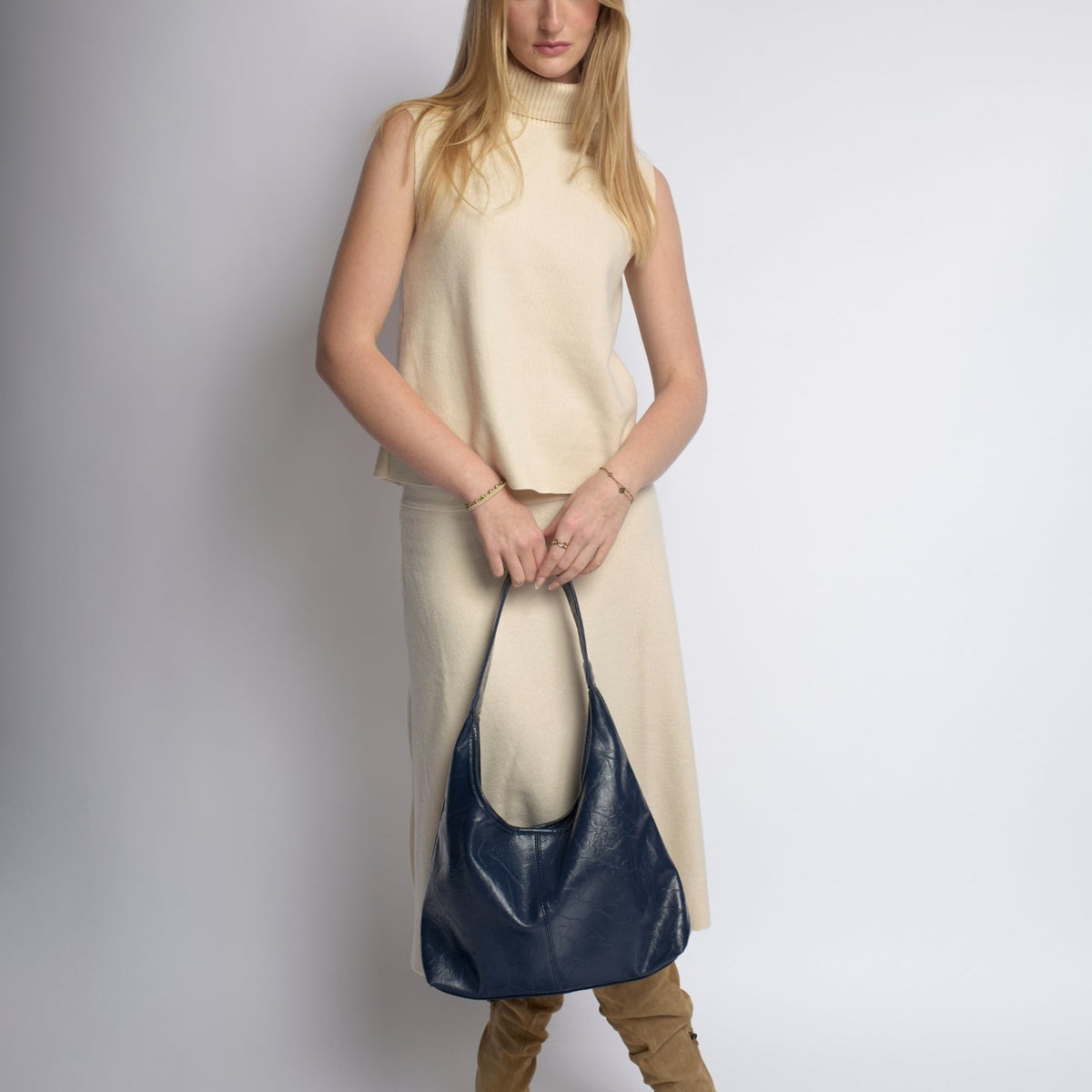 Scarlett Distressed Leather Tote