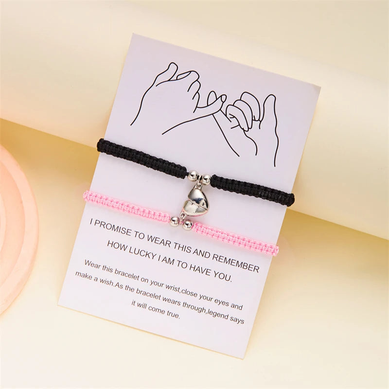 Magnetic Heart Bracelet – Adjustable Friendship Jewelry
