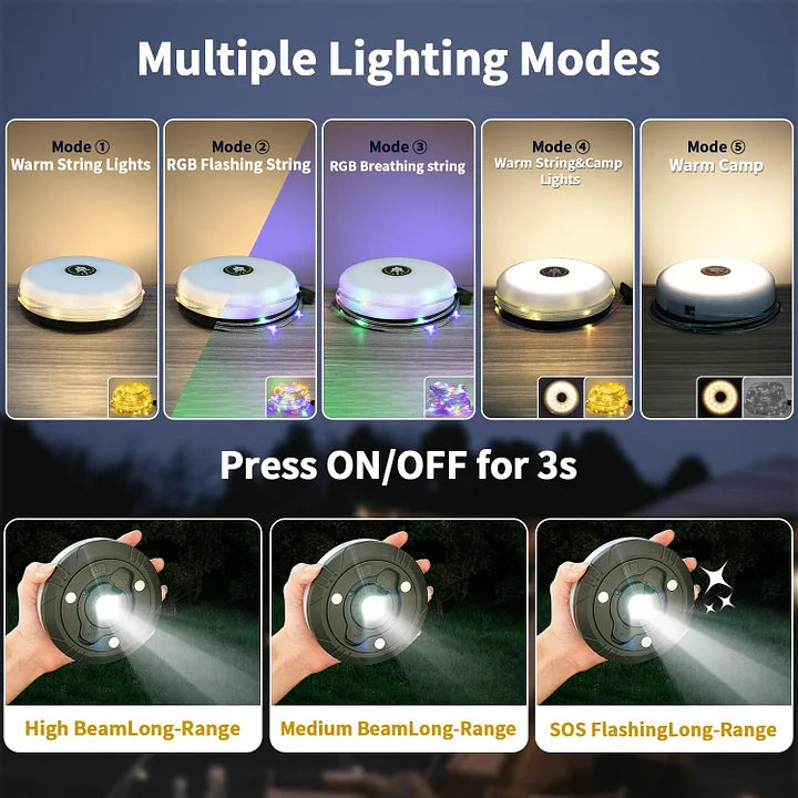 【LAST DAY SALE】Retractable LED Camping Light