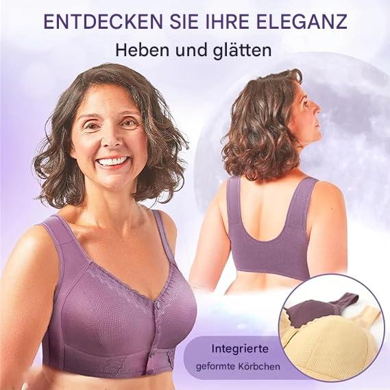 1+1 free | Cotton bra with front closure for seniors