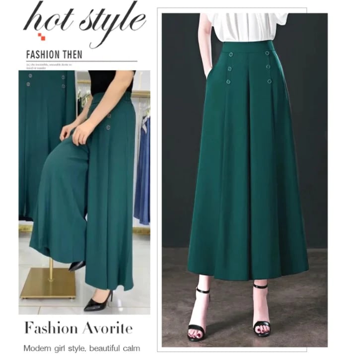Elyseé™ Wide-Leg Pleated Trousers