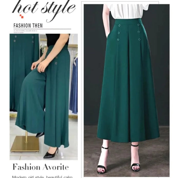 Elyseé™ Wide-Leg Pleated Trousers